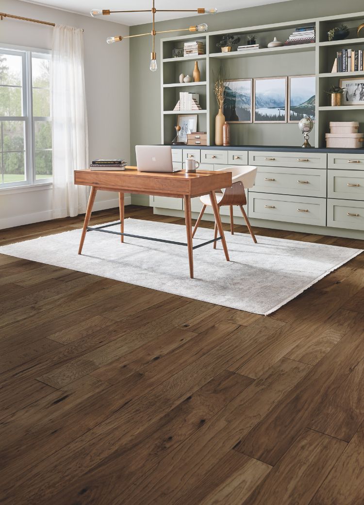 area rug in a Great Falls home office