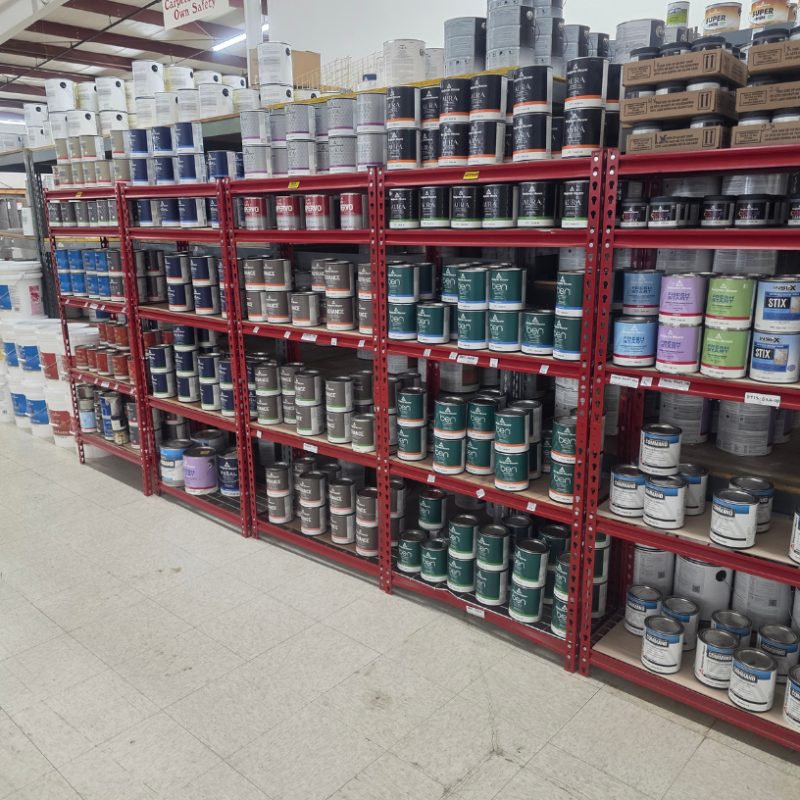 paint store display at Flooring America